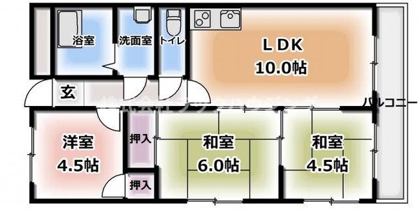 古川橋駅 徒歩17分 4階の物件間取画像